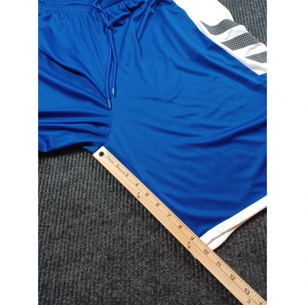 Adidas Men's Prime green Loose Fit Shorts 3XLT Drawstring Blue Run Workout‎